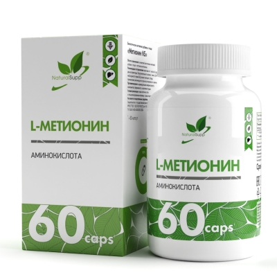 Аминокислоты NaturalSupp L-Methionine 60 капсул