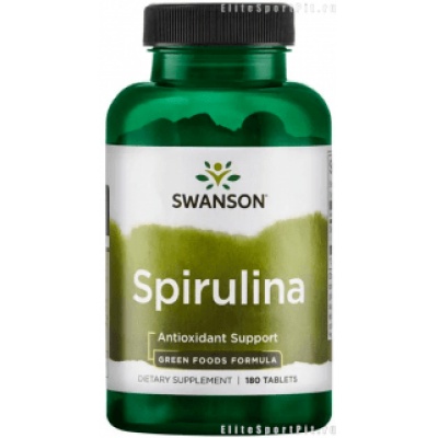 Антиоксидант Swanson Greens Spirulina 500 мг 180 таблеток
