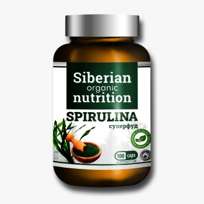 Антиоксидант Siberian Organic Nutrition SPIRULINA 100 капсул
