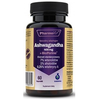 Тестобустер PharmoVit Aswagandha  400 мг 60капсул