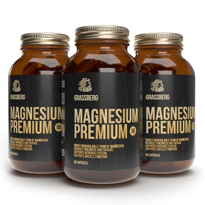 Витамины Grassberg Magnesium Premium B6 60 капсул