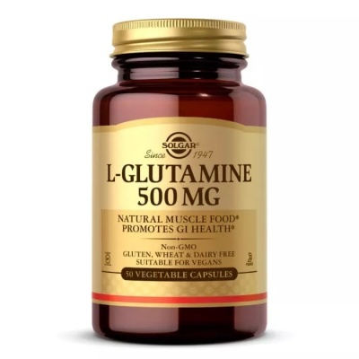 Глютамин Solgar Glutamine 500 мг 50 капсул