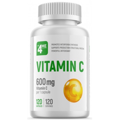 Витамины 4ME Nutrition Vitamin C 600 мг 120 капсул