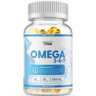 Антиоксидант Health Form Omega-3-6-9 60 капсул