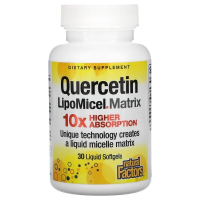 Антиоксидант Natural Factors Quercetin LipoMicel Matrix 30 капсул