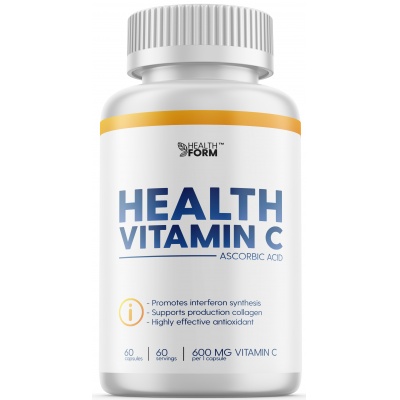 Витамины Health Form Vitamin C 600 мг 60 капсул