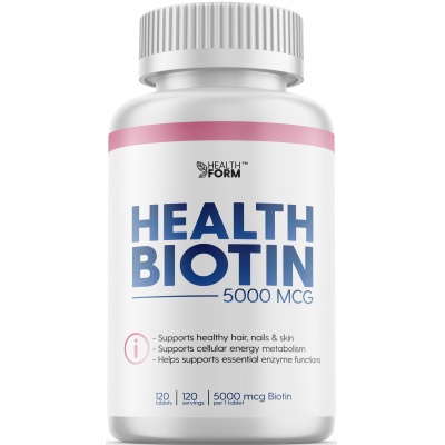 Витамины Health Form Biotin 5000 мкг 120 таблеток