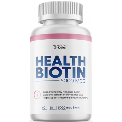 Витамины Health Form Biotin 5000 мкг 60 таблеток