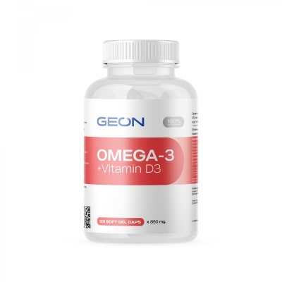 Антиоксидант GEON Omega 3+Vitamin D3 120 капсул