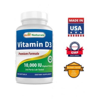 Витамины Best Naturals Vitamin D3 10000 240 капсул