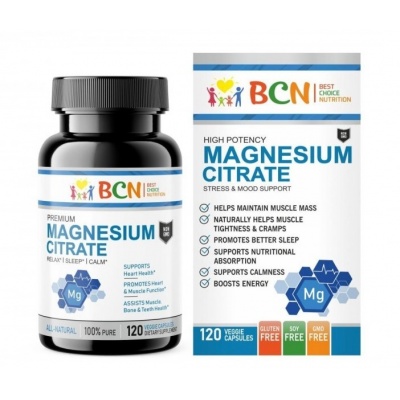 Витамины BCN Magnesium Citrate 400 мг 120 капсул