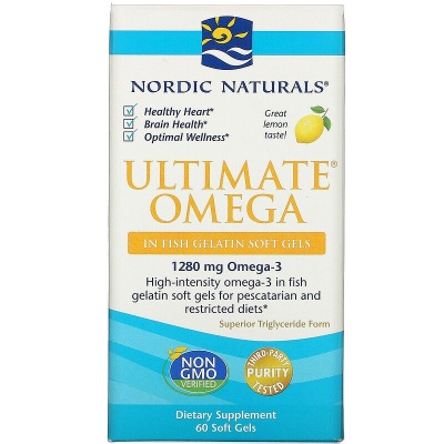 Антиоксидант Nordic Naturals Ultimate Omega 60 капсул