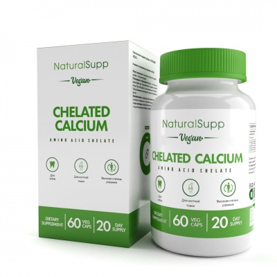 Витамины Natural Supp Calcium chelate 60 капсул