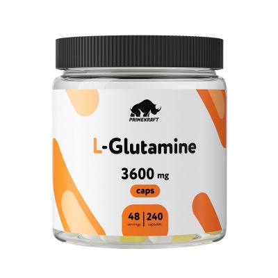 Глютамин Prime Kraft L-Glutamine 240 капсул