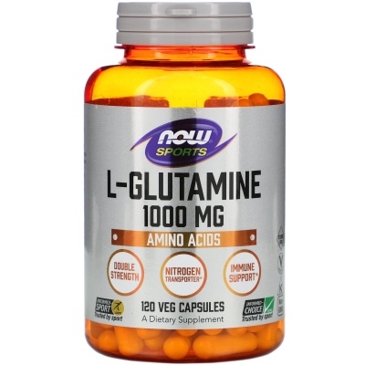 Глютамин NOW L-Glutamine 1000 мг 120 капсул