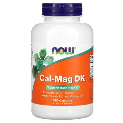 Витамины NOW Calcium-Magnesium + DK 180 капсул