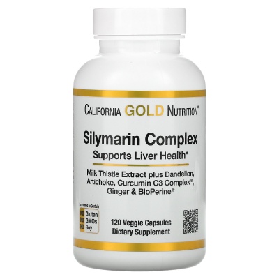 Витамины California Gold Nutrition Silymarin Complex 120 капсул