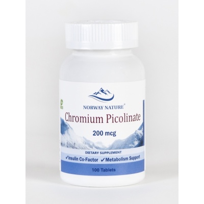 Витамины Norway Nature Chromium Picolinate 200 мкг 100 таблеток