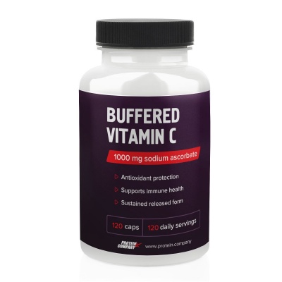 Витамины Protein company Buffered Gold Vitamin C 120 капсул