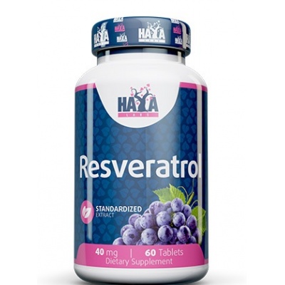 Антиоксидант Haya Labs Resveratrol 40 мг 60 таблеток