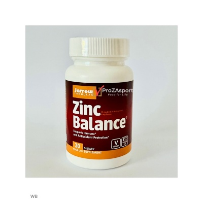 Витамины Jarrow Formulas Zinc Balance 30 капсул