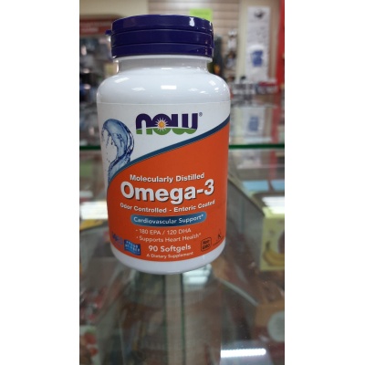 Антиоксидант NOW Omega-3 1000 мг 90 капсул