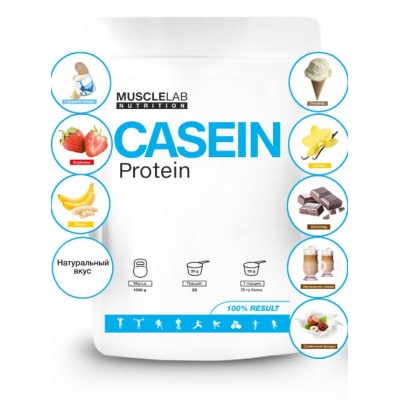 Протеин MuscleLab Casein Protein 1000 гр