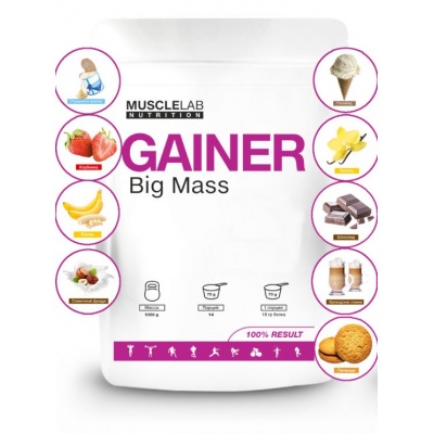 Гейнер MuscleLab Big Mass Gainer 1000 гр