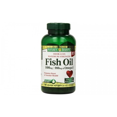 Антиоксидант Nature’s Bounty odor-less Fish Oil 130 капсул