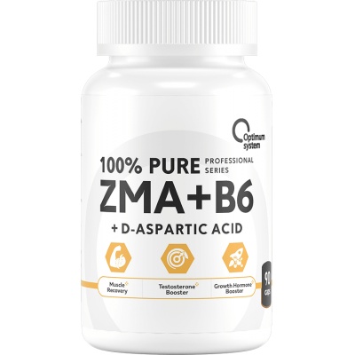 Тестобустер Optimum System ZMA+B6+D Aspartic Acid 90 капсул