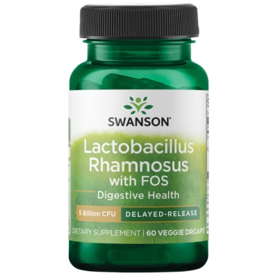 Аминокислота Swanson Lactobacillus Rhamnosus with Fos 5 Billion Cfu 60 капсул