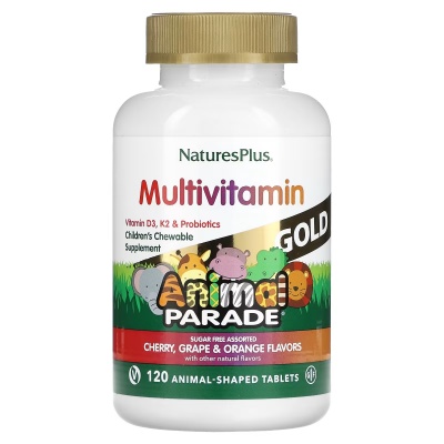 Витамины Natures Plus Source of Life Animal Parade Gold 120 таблеток