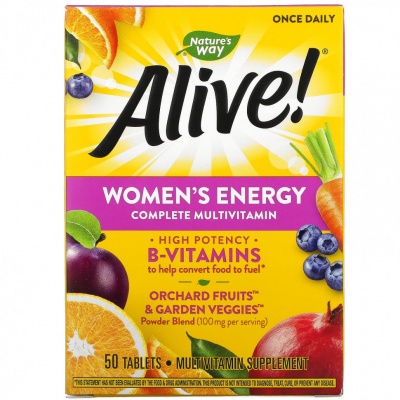 Витамины Nature's Way Alive Women's Energy 50 таблеток