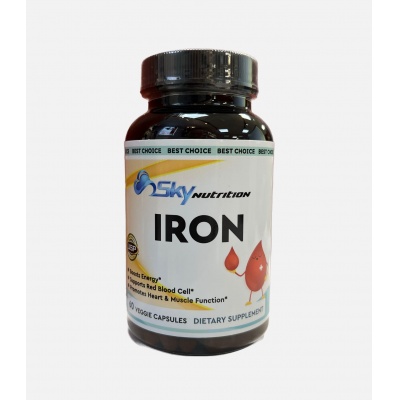 Витамины Sky Nutrition Iron 200 мг 60 капсул