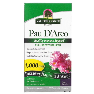 Антиоксидант Nature's Answer Pau D Arco Bark 1000 мг 90 капсул