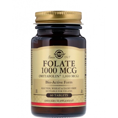 Витамины Solgar Folate Metafoline 1000 мг 60 таблеток