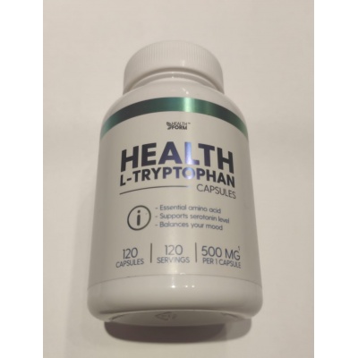 Аминокислота Health Form L-Tryptophan 500 мг 120 капсул