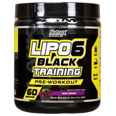 Предтрен Nutrex LIPO-6 Black Training International 264 гр