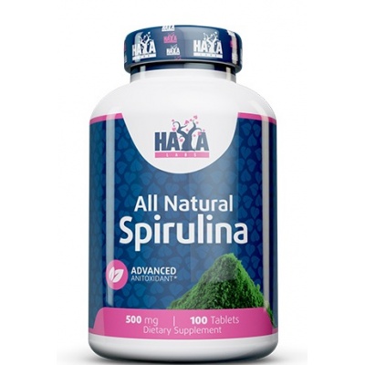 Антиоксидант Haya Labs ALL Natural Spirulina 500 мг 100 таблеток