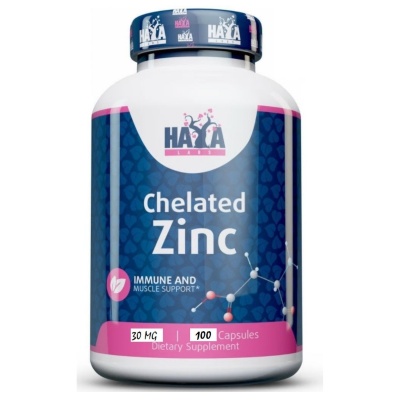 Витамины Haya Labs Chelated ZINC 30 мг 100 таблеток