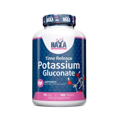 Витамины Haya Labs Potassium gluconate 99 мг 100 таблеток