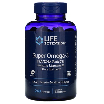 Антиоксидант Life Extension Omega 3 Fish Oil 240 капсул