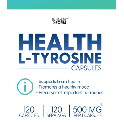 Аминокислота Health Form L-Tyrosine 500 мг 120 капсул