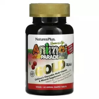 Витамины Natures Plus Animal Parade Gold Kids Multi 60 таблеток