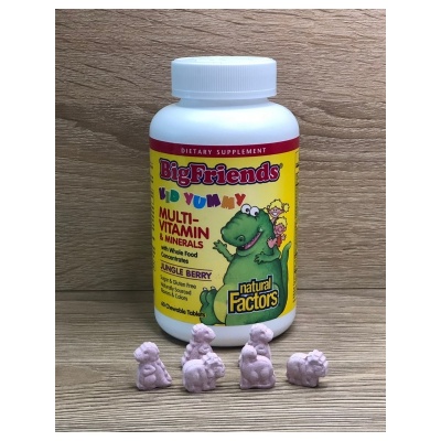 Витамины Natural Factors Kids Multi Big Friends 60 жевательных таблеток