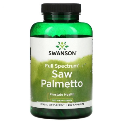 Тестобустер Swanson Full Spectrum Saw Palmetto Prostate  540 мг 250 капсул
