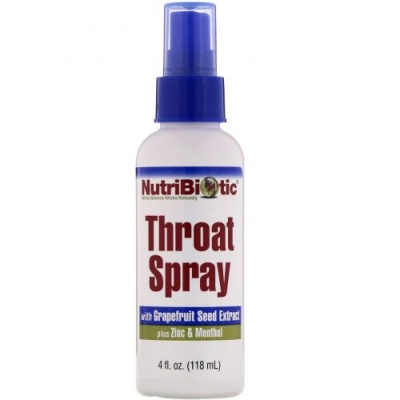 Экстракт NutriBiotic Throat Spray GSE 118 мл