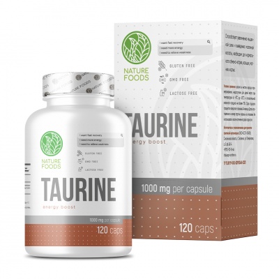 Аминокислота Nature Foods Taurine 1000 мг 120 капсул