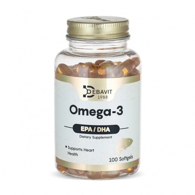 Антиоксидант Debavit Omega-3 1000 мг 100 капсул