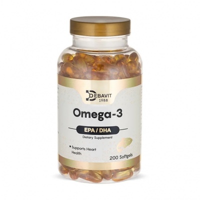 Антиоксидант Debavit Omega-3 1000 мг 200 капсул